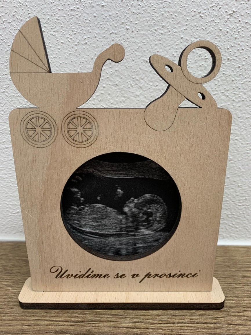 Fotorámeček na ultrazvuk - kruh